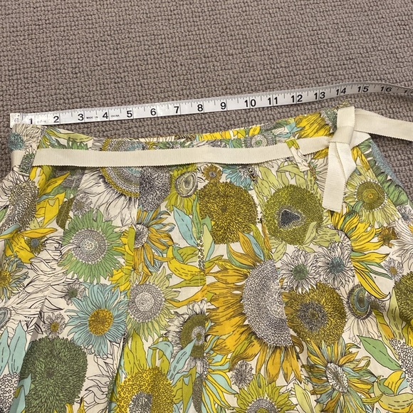 J Crew cotton lined sunflower skirt - Picture 3 of 4